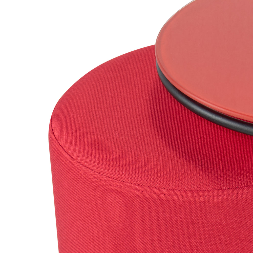 JASPER - Mesa de apoio com pufe embutido