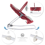 VIGO - Espreguiçadeira & Berço com Cobertura e Arco de Brincar Removivél