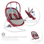 PAVO - Espreguiçadeira e Berço com Rede Mosquiteira, Cobertura e Arco Removível