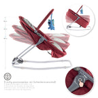 PAVO - Espreguiçadeira e Berço com Rede Mosquiteira, Cobertura e Arco Removível