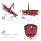 VIGO - Espreguiçadeira & Berço com Cobertura e Arco de Brincar Removivél