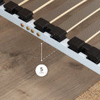 IF02 – Estrado ortopédico multilâminas com estrutura metálica reforçada – com ou sem pés