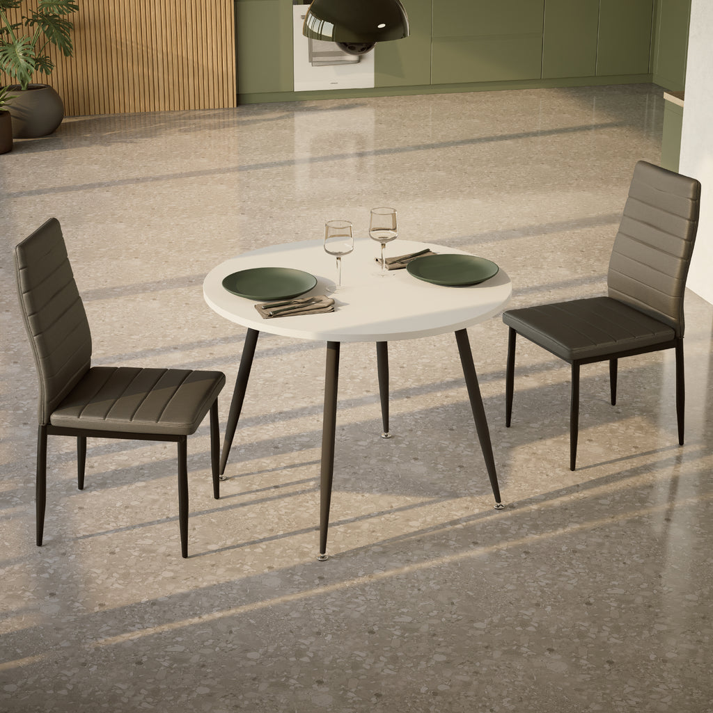 CORIN - Mesa de jantar com tampo de melamina