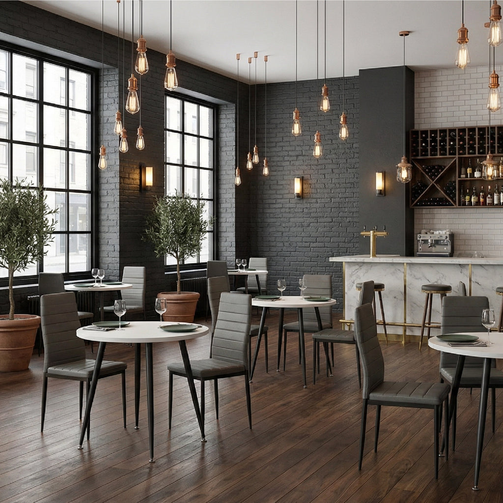 CORIN - Mesa de jantar com tampo de melamina