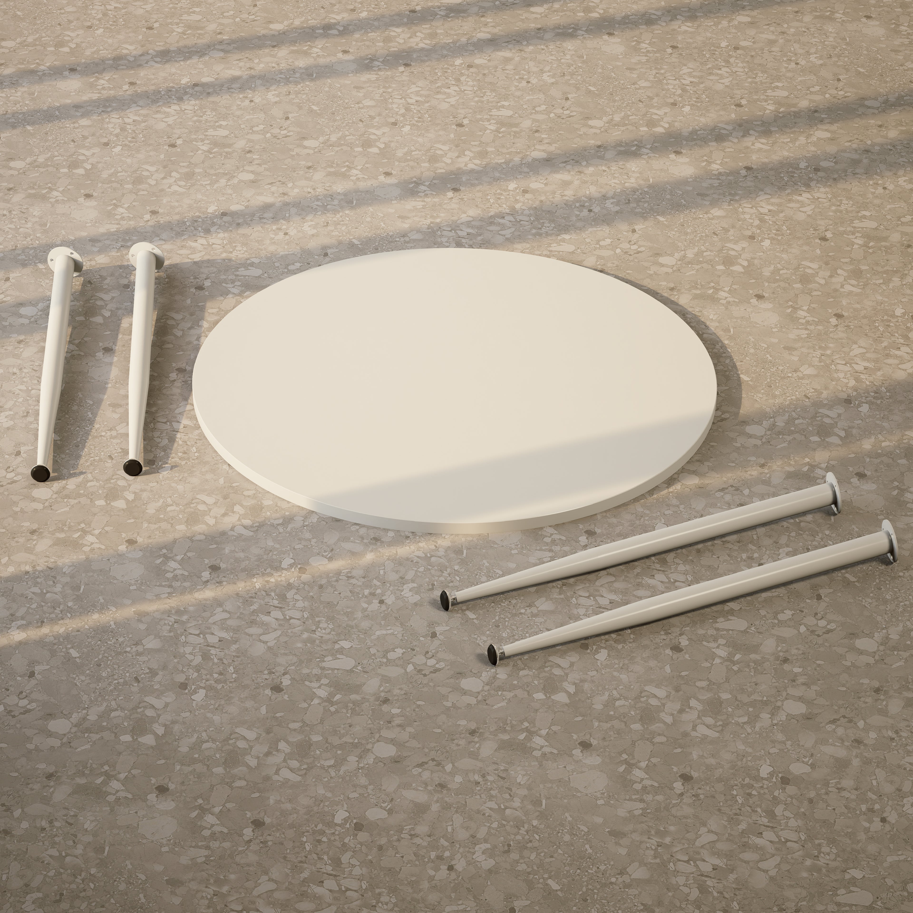 CORIN - Mesa de jantar com tampo de melamina