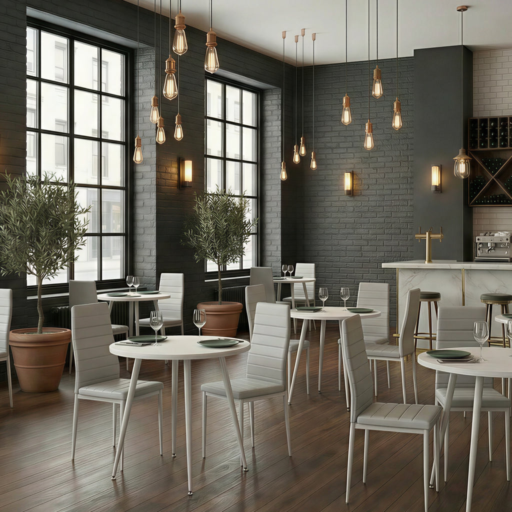 CORIN - Mesa de jantar com tampo de melamina