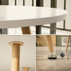 CORIN - Mesa de jantar com tampo de melamina