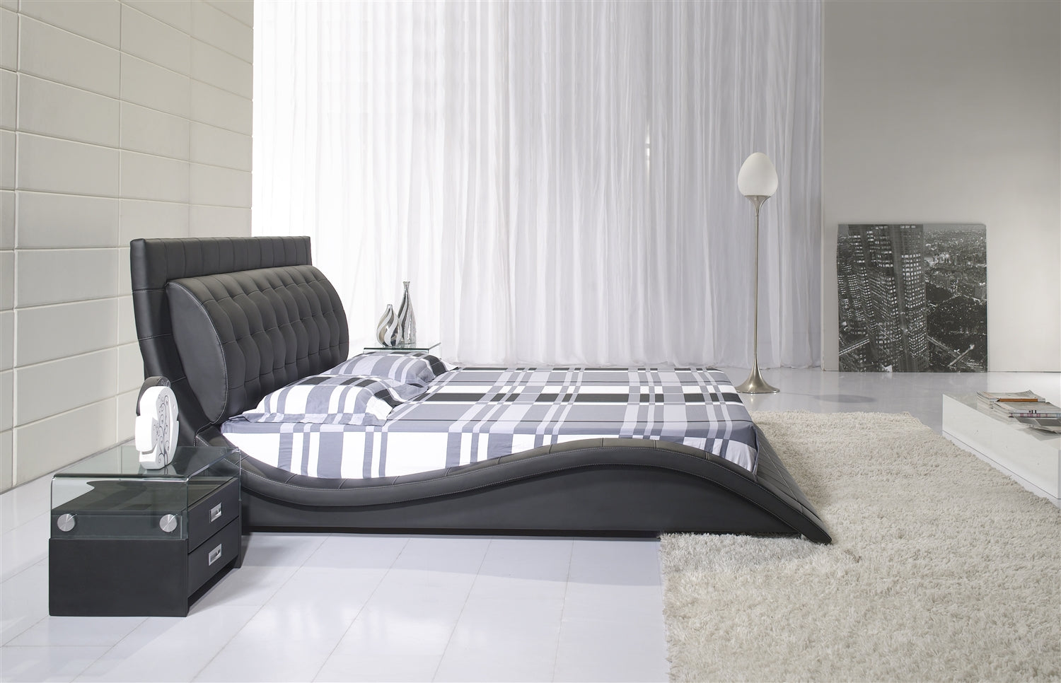 ST. TROPEZ – Cama estofada de luxo com cabeceira capitoné, botões em pele ou cristais, em várias cores