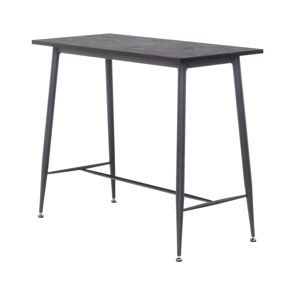 EDWARD - Mesa de bar 110x50x90 cm - estrutura metálica robusta, pés antiderrapantes, montagem fácil