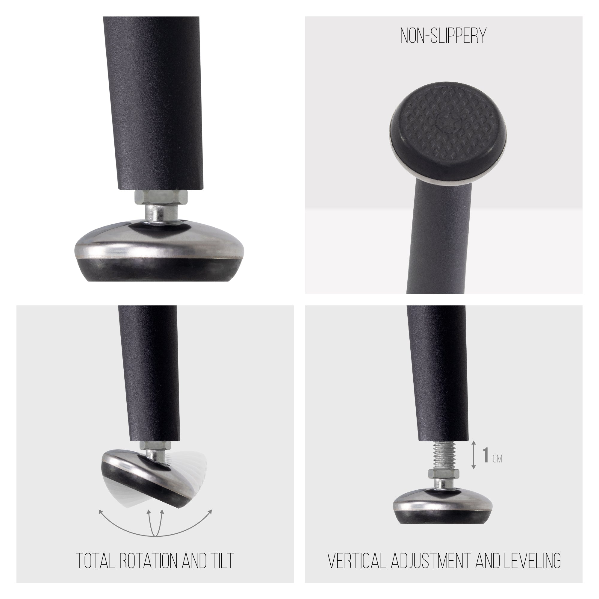 BEALE – Mesa de jantar fixa retangular, estrutura metálica e vários acabamentos de tampo