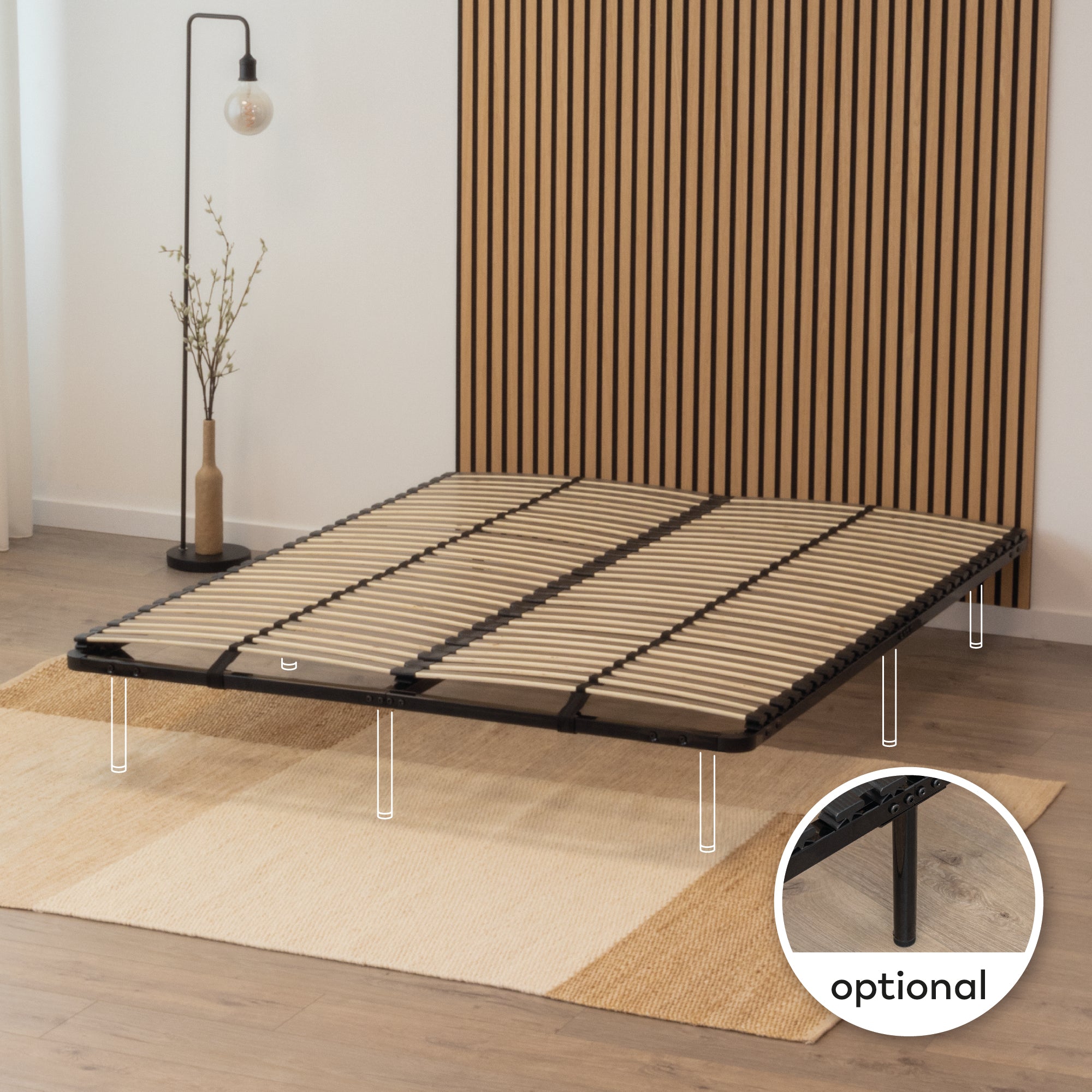 IF02 – Estrado ortopédico multilâminas com estrutura metálica reforçada – com ou sem pés