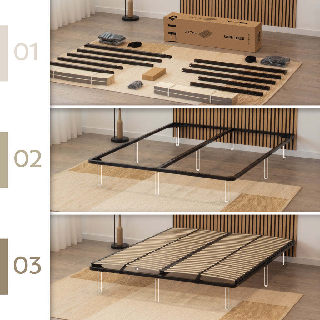 IF02 – Estrado ortopédico multilâminas com estrutura metálica reforçada – com ou sem pés