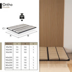 IF02 – Estrado ortopédico multilâminas com estrutura metálica reforçada – com ou sem pés