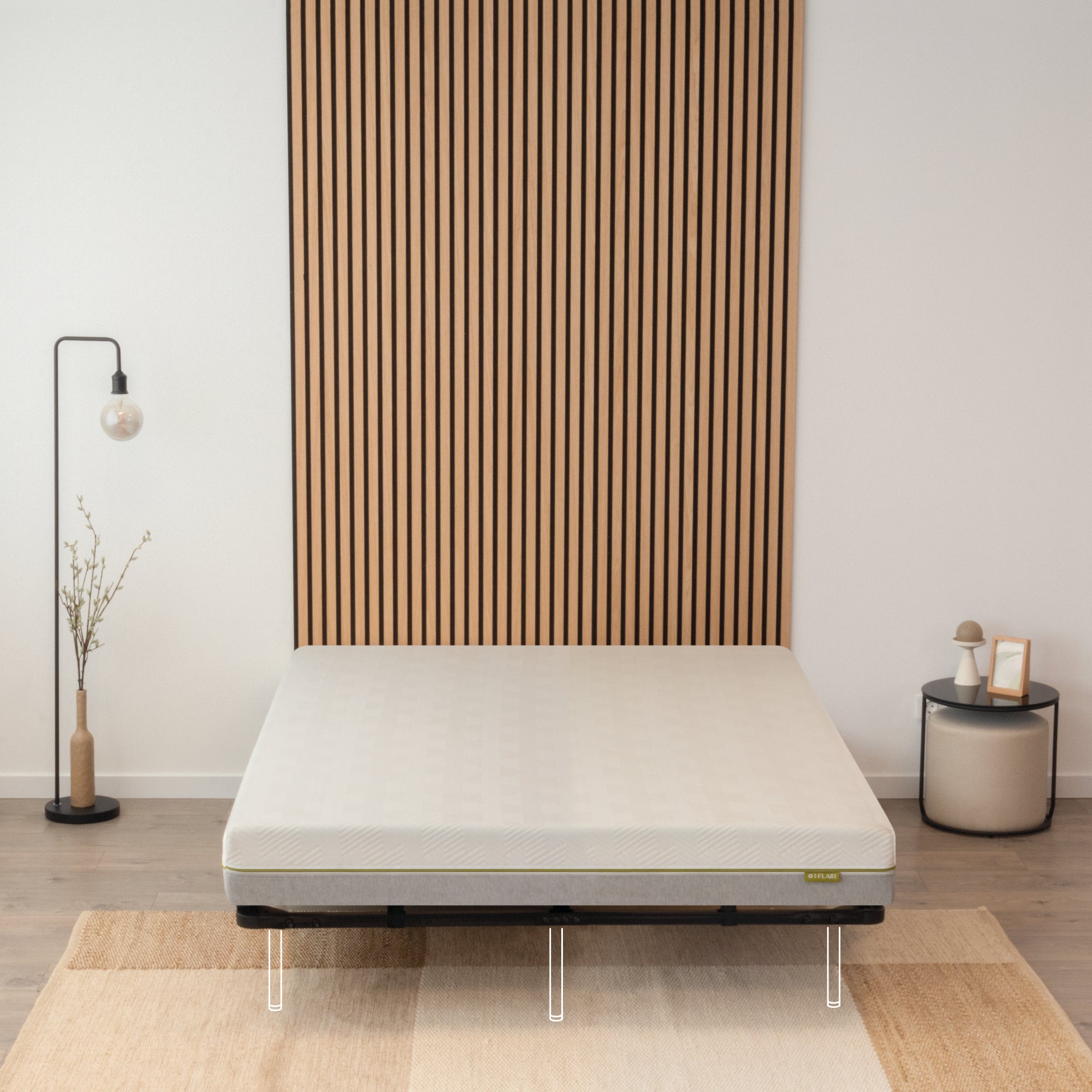 IF02 – Estrado ortopédico multilâminas com estrutura metálica reforçada – com ou sem pés