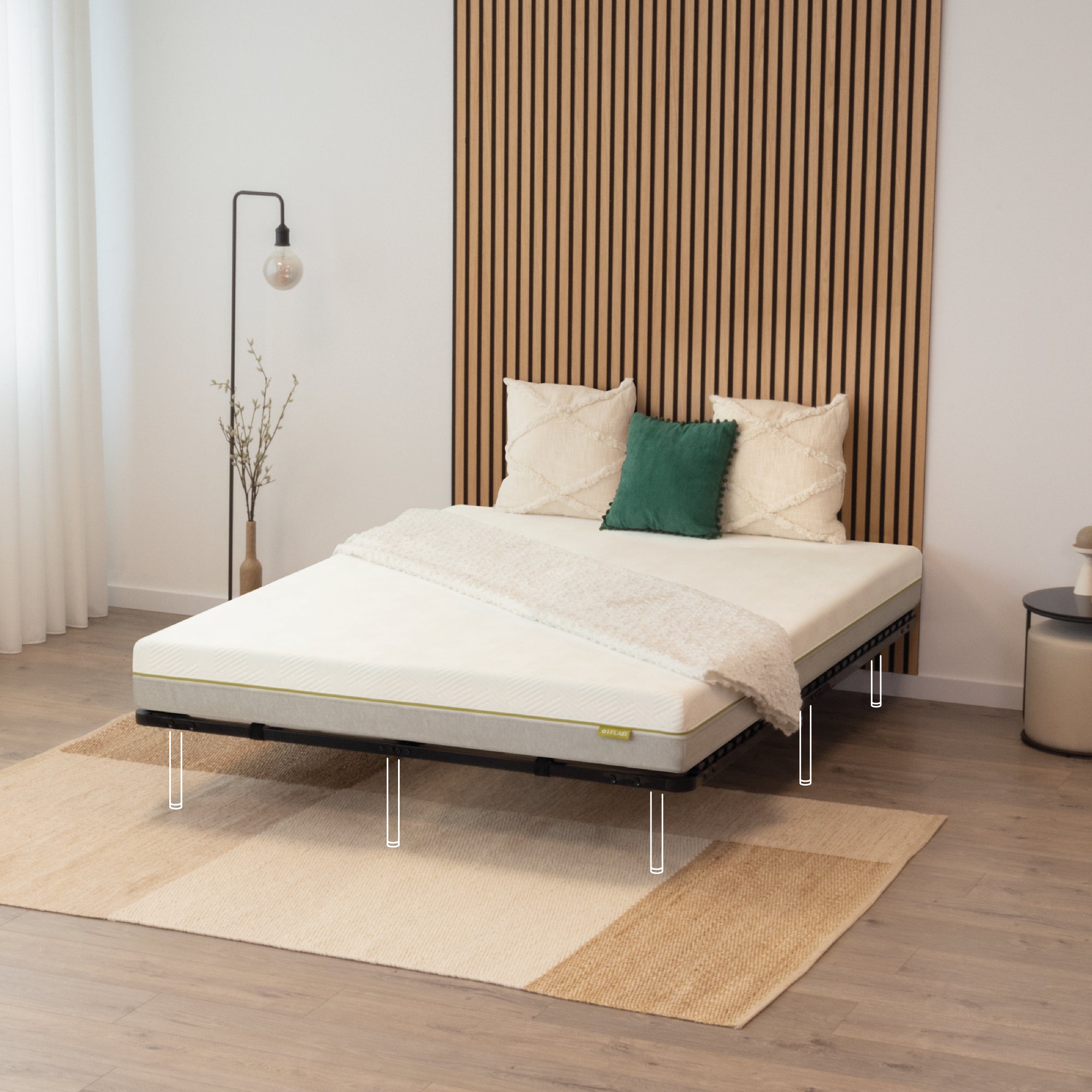 IF02 – Estrado ortopédico multilâminas com estrutura metálica reforçada – com ou sem pés