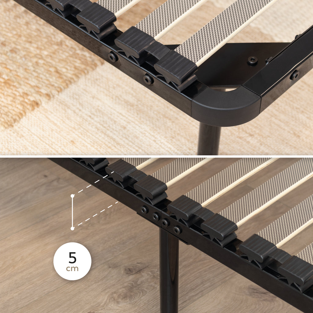 IF02 – Estrado ortopédico multilâminas com estrutura metálica reforçada – com ou sem pés