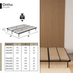 IF02 – Estrado ortopédico multilâminas com estrutura metálica reforçada – com ou sem pés