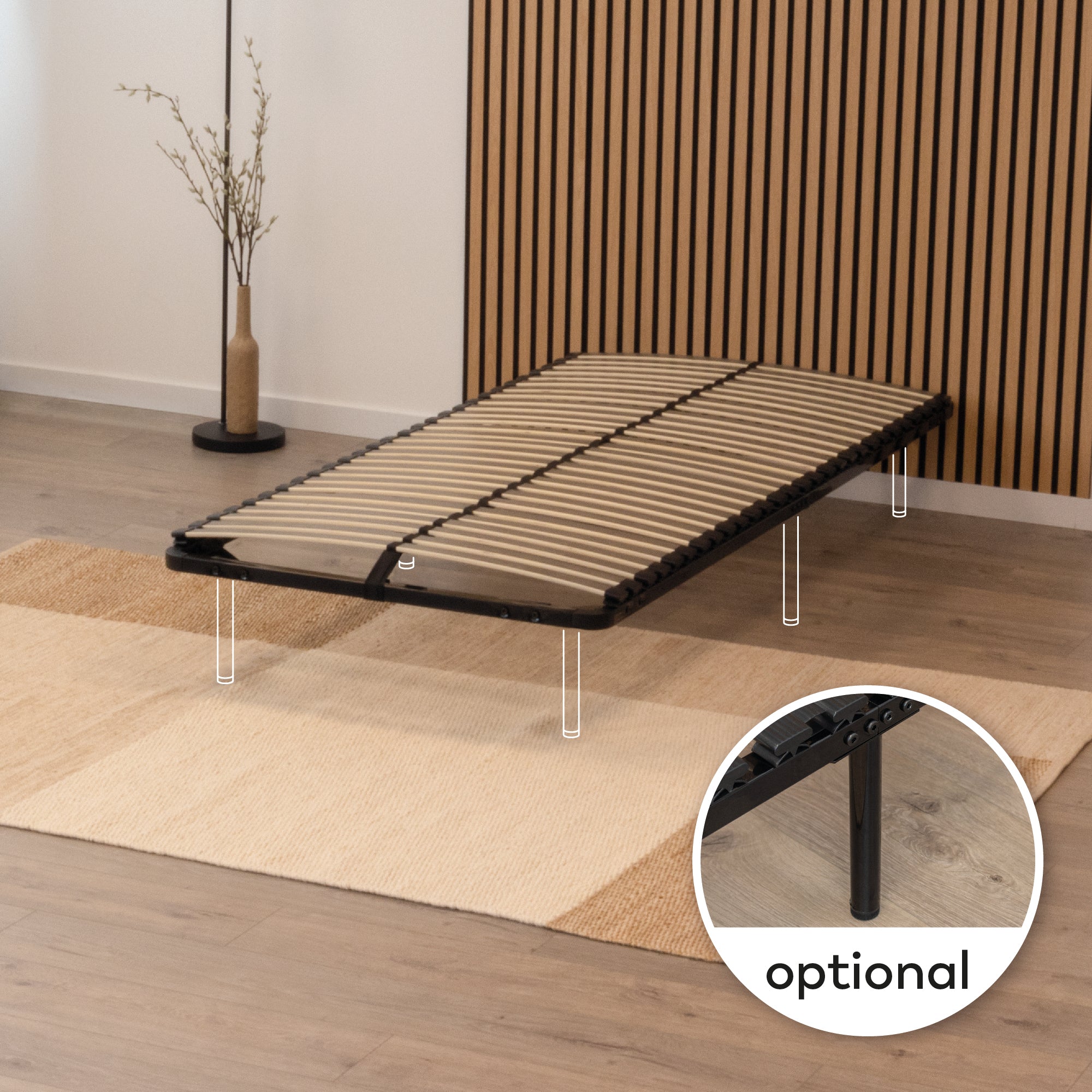 IF02 – Estrado ortopédico multilâminas com estrutura metálica reforçada – com ou sem pés