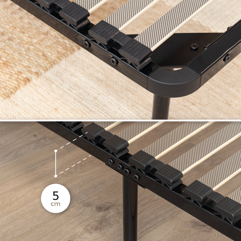 IF02 – Estrado ortopédico multilâminas com estrutura metálica reforçada – com ou sem pés