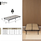 IF02 – Estrado ortopédico multilâminas com estrutura metálica reforçada – com ou sem pés