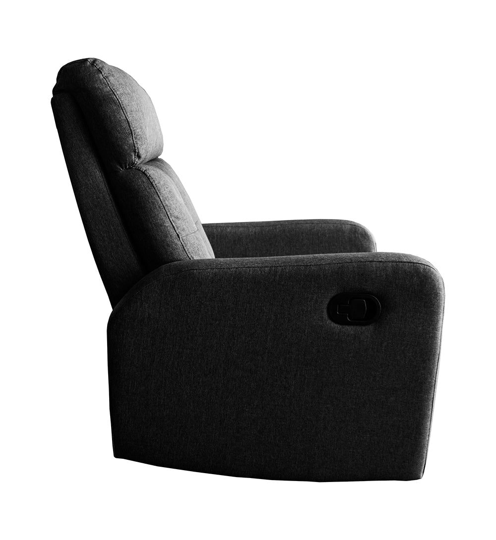 CONFORT - Cadeirão reclinável  (preto e castanho)