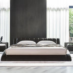 RAUL – Cama estofada com cabeceira capitoné ondulada