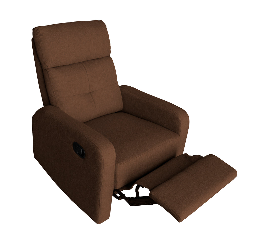 CONFORT - Cadeirão reclinável  (preto e castanho)