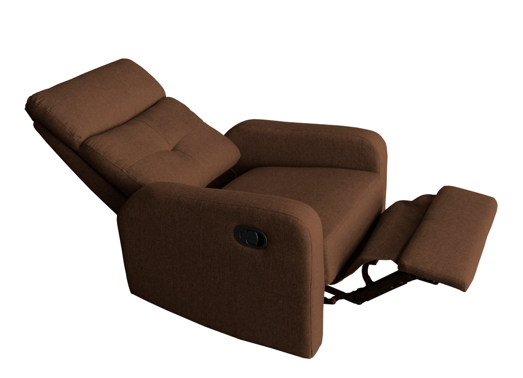 CONFORT - Cadeirão reclinável  (preto e castanho)