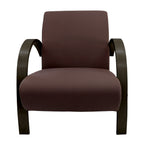 Poltrona em Tecido ou Poliéster com Estrutura em Madeira