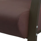 Poltrona em Tecido ou Poliéster com Estrutura em Madeira