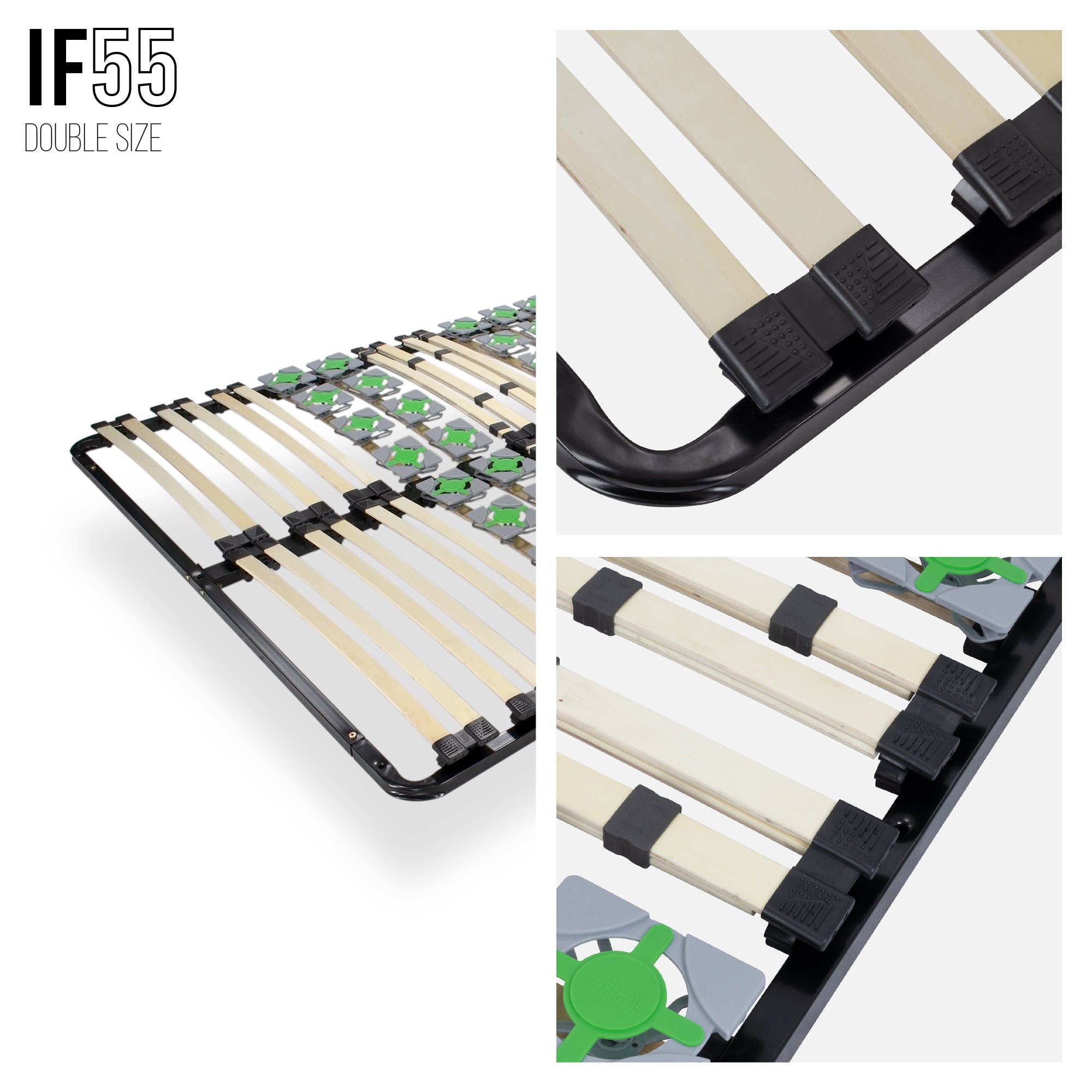 IF55 - Estrado ergo com lâminas e discos de mola duplo – com pés