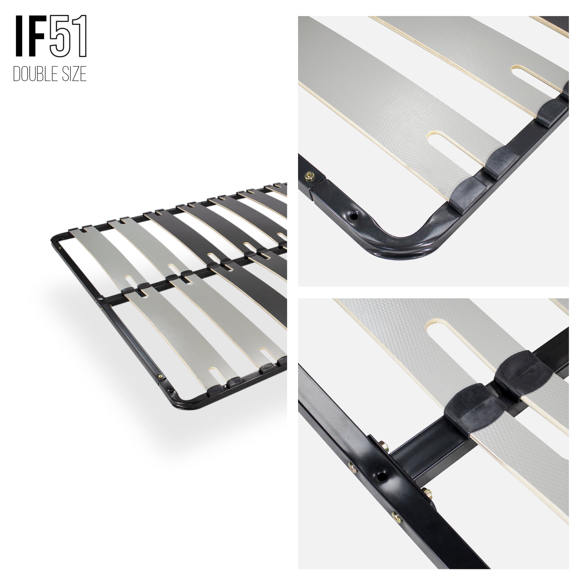 IF51 – Estrado ergo multilâminas, estrutura metálica reforçada, single e duplo - com ou sem pés