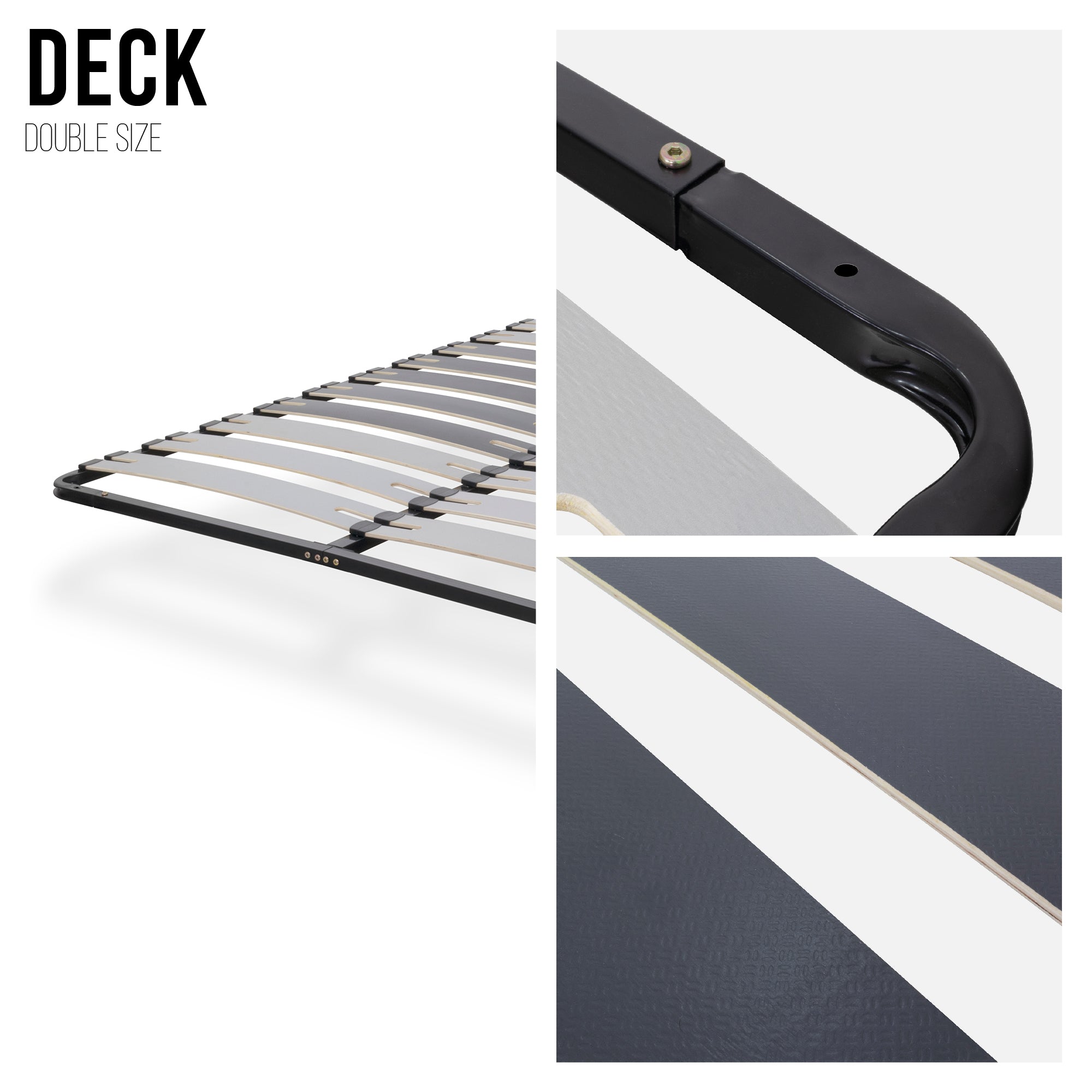 IF35 – Estrado de cama multilâminas com regulação lombar, estrutura metálica anticorrosão - com ou sem pés