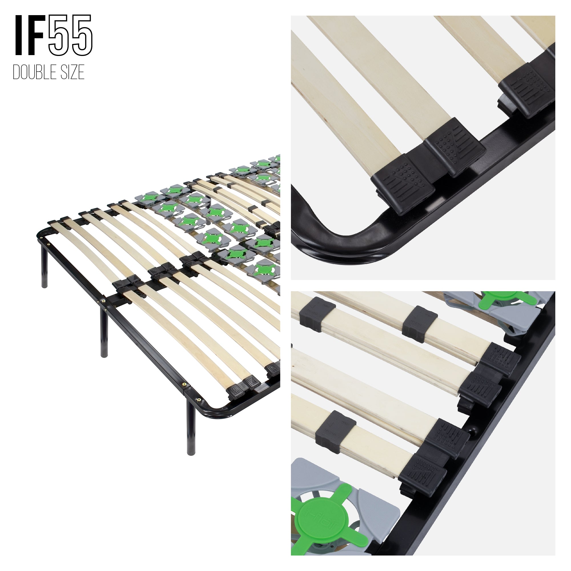 IF55 - Estrado ergo com lâminas e discos de mola duplo – com pés