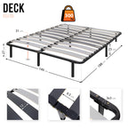 IF35 – Estrado de cama multilâminas com regulação lombar, estrutura metálica anticorrosão - com ou sem pés