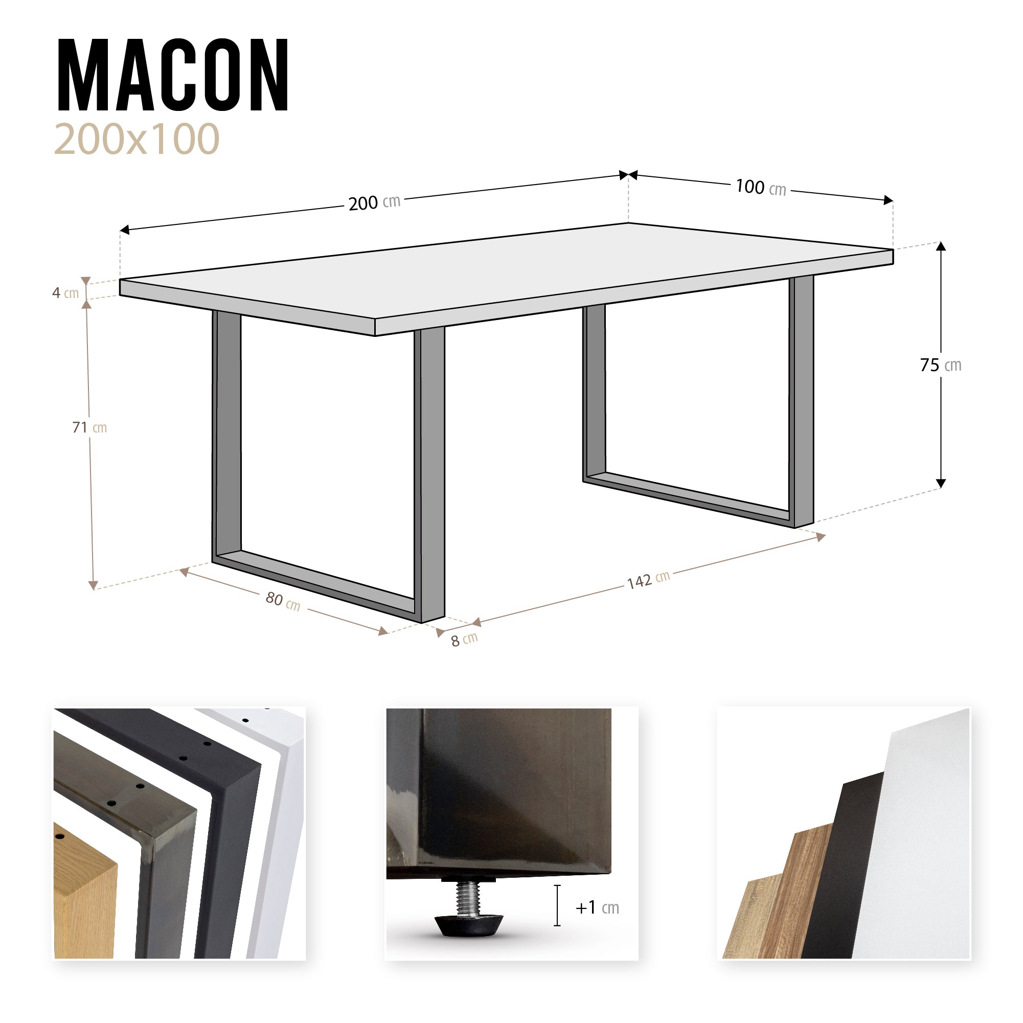 MACON - Mesa de jantar