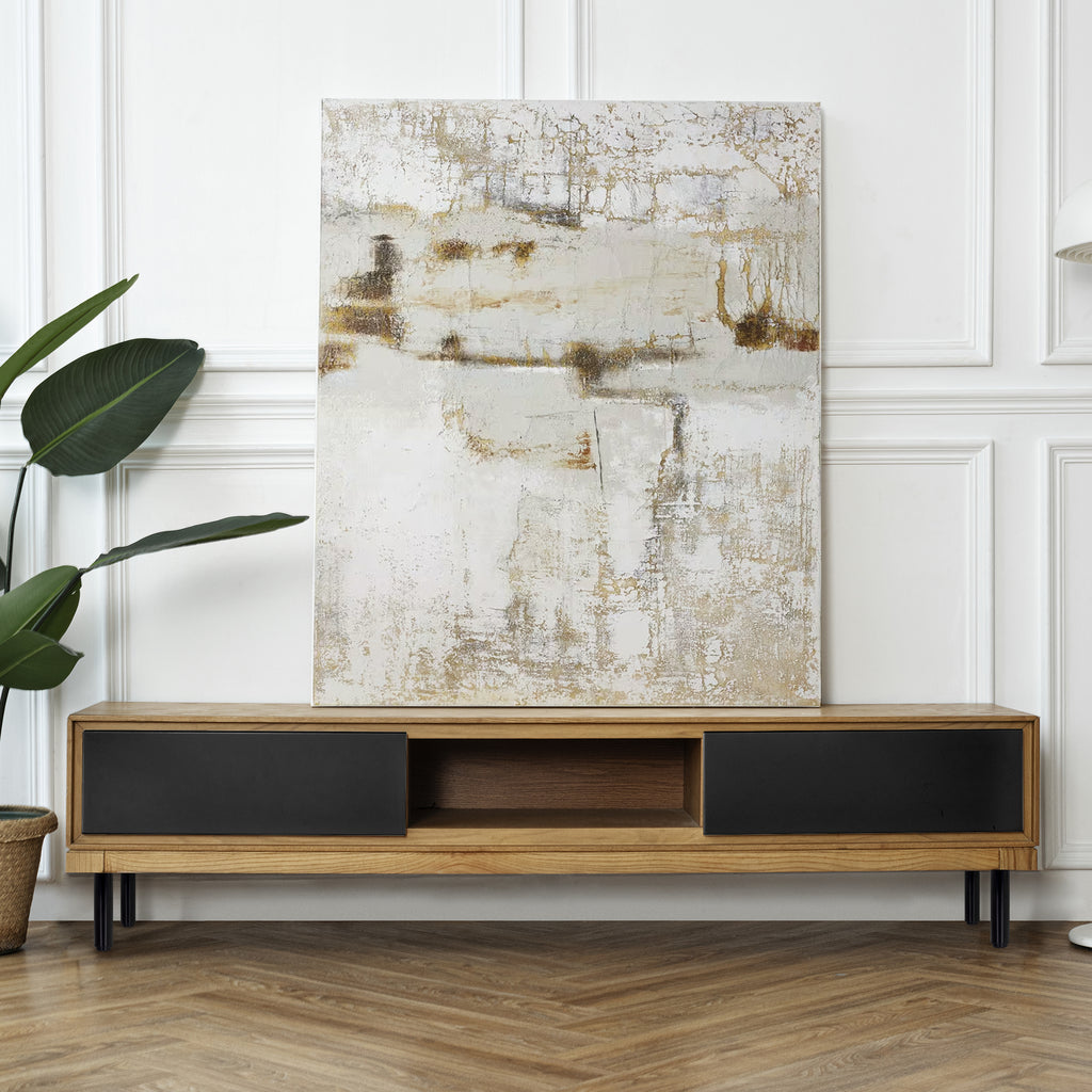 Pé Metálico em T Regulável 18,5–32,5 cm para Móveis e Estrados, até 180 kg, Preto