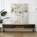 Pé Metálico em T Regulável 18,5–32,5 cm para Móveis e Estrados, até 180 kg, Preto