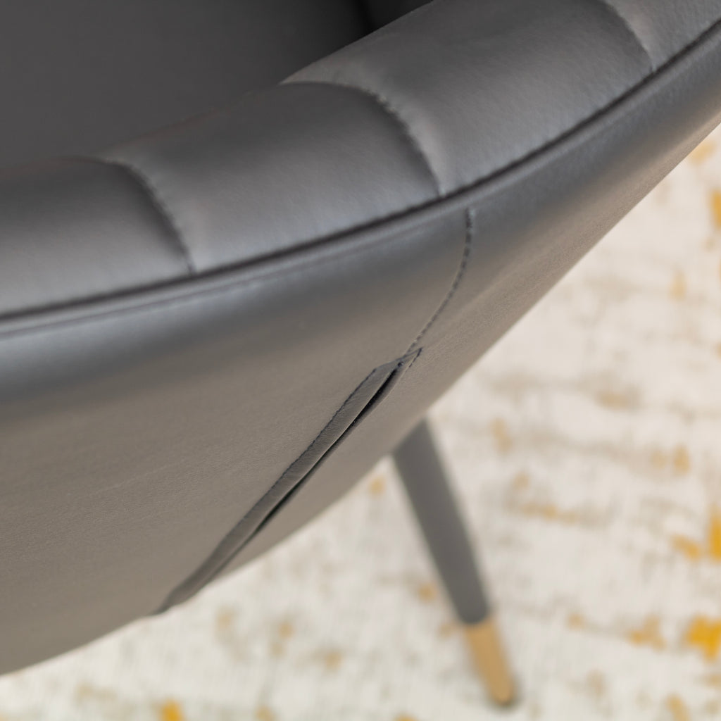 DAHLIA - Conjunto de cadeiras de Refeição em tecido PU ou Veludo