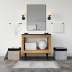 Pé Metálico em T Regulável 18,5–32,5 cm para Móveis e Estrados, até 180 kg, Preto