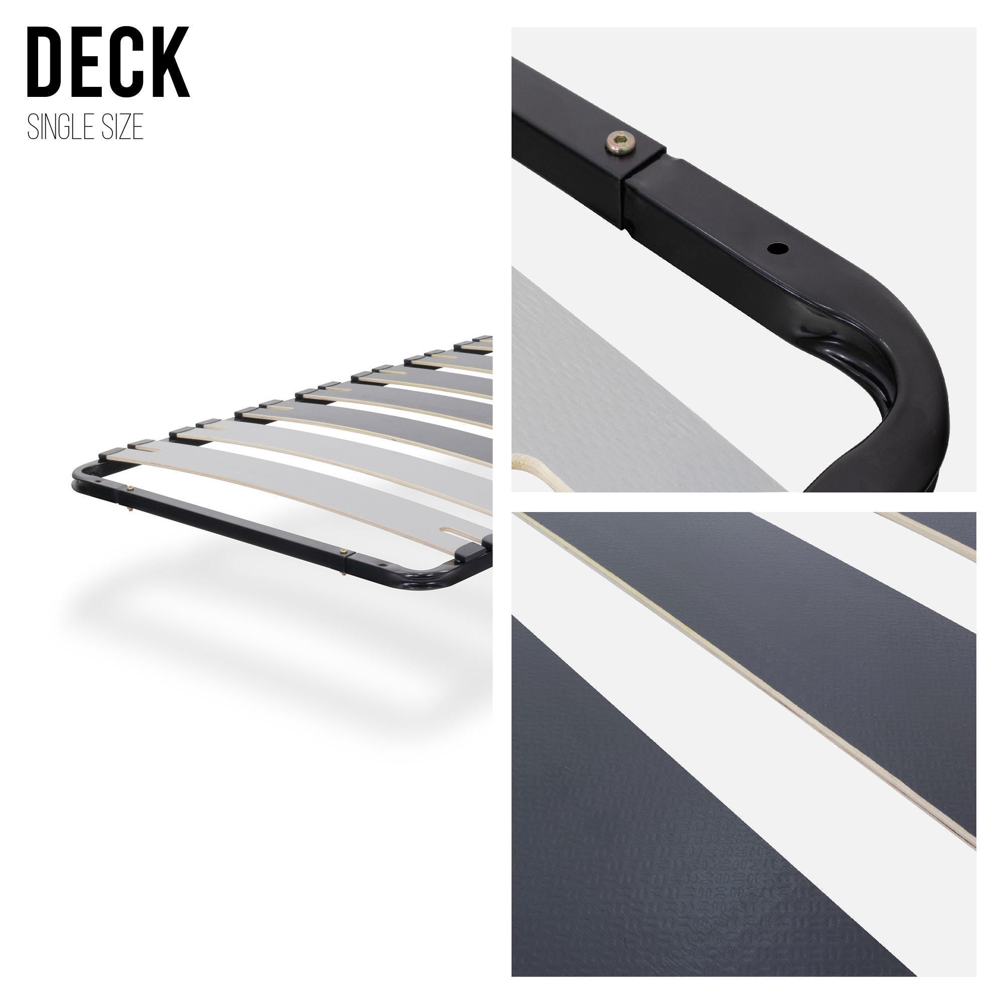 IF35 – Estrado de cama multilâminas com regulação lombar, estrutura metálica anticorrosão - com ou sem pés