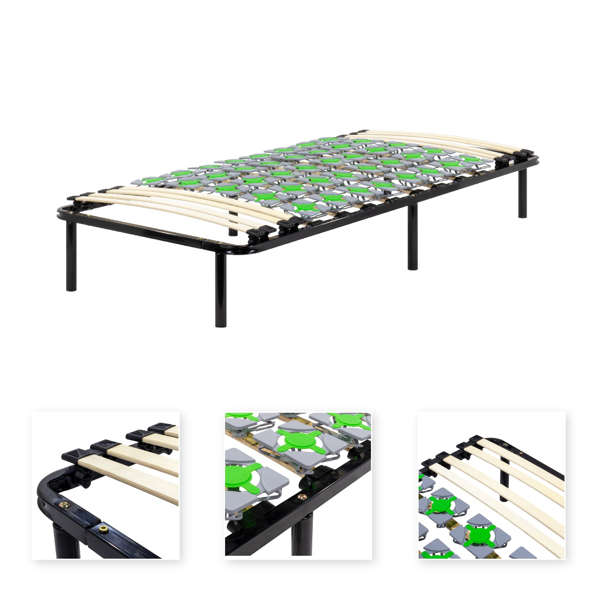 IF56 – Estrado ergo com molas prato e lâminas amortecidas, estrutura metálica reforçada - com ou sem pés