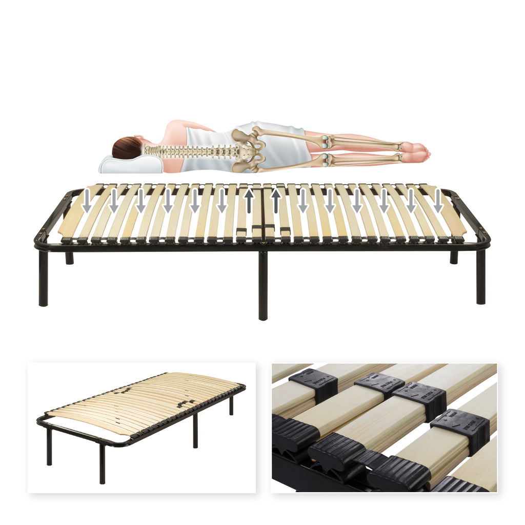 IF12 - Estrado Ergo com ripas de madeira e estrutura metálica reforçada – com ou sem pés