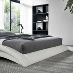 RAUL – Cama estofada com cabeceira capitoné ondulada