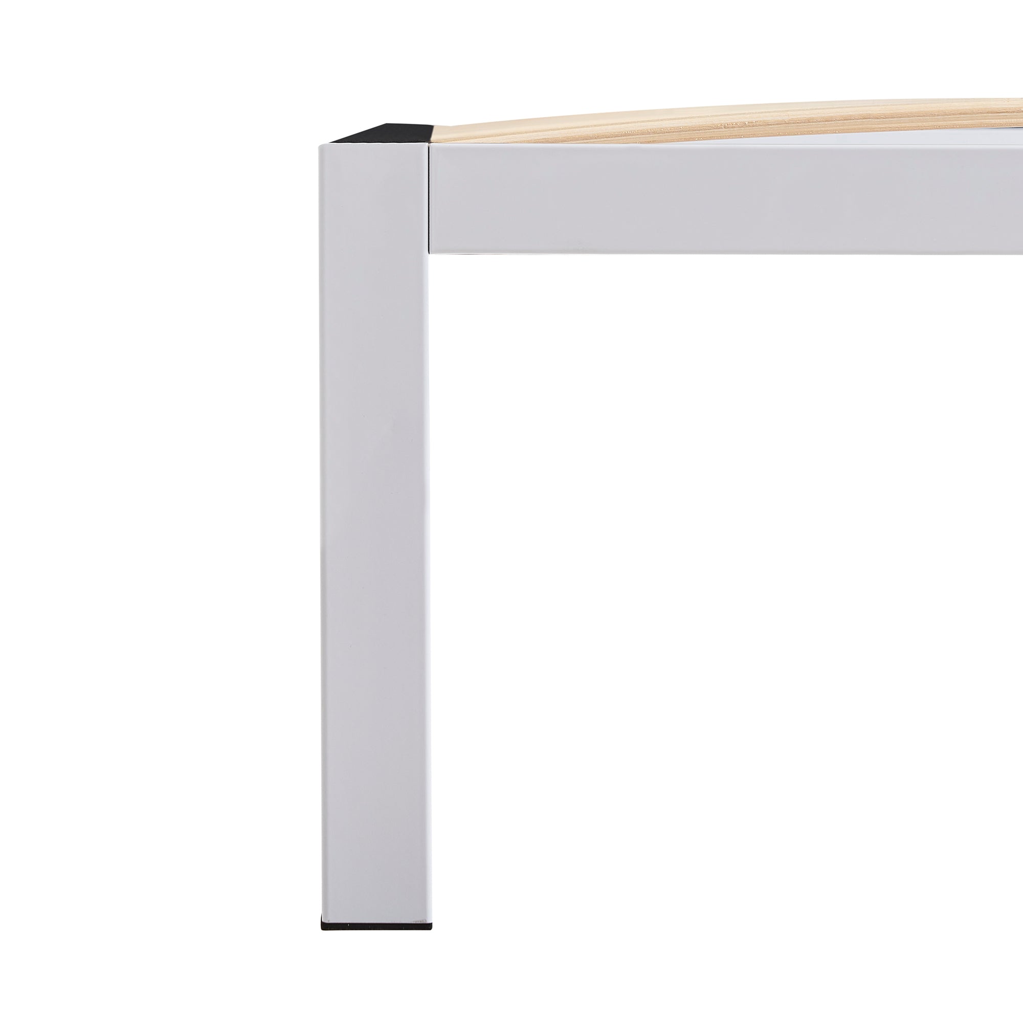 iBase – Cama com estrutura metálica e arrumação 30 cm em preto e branco