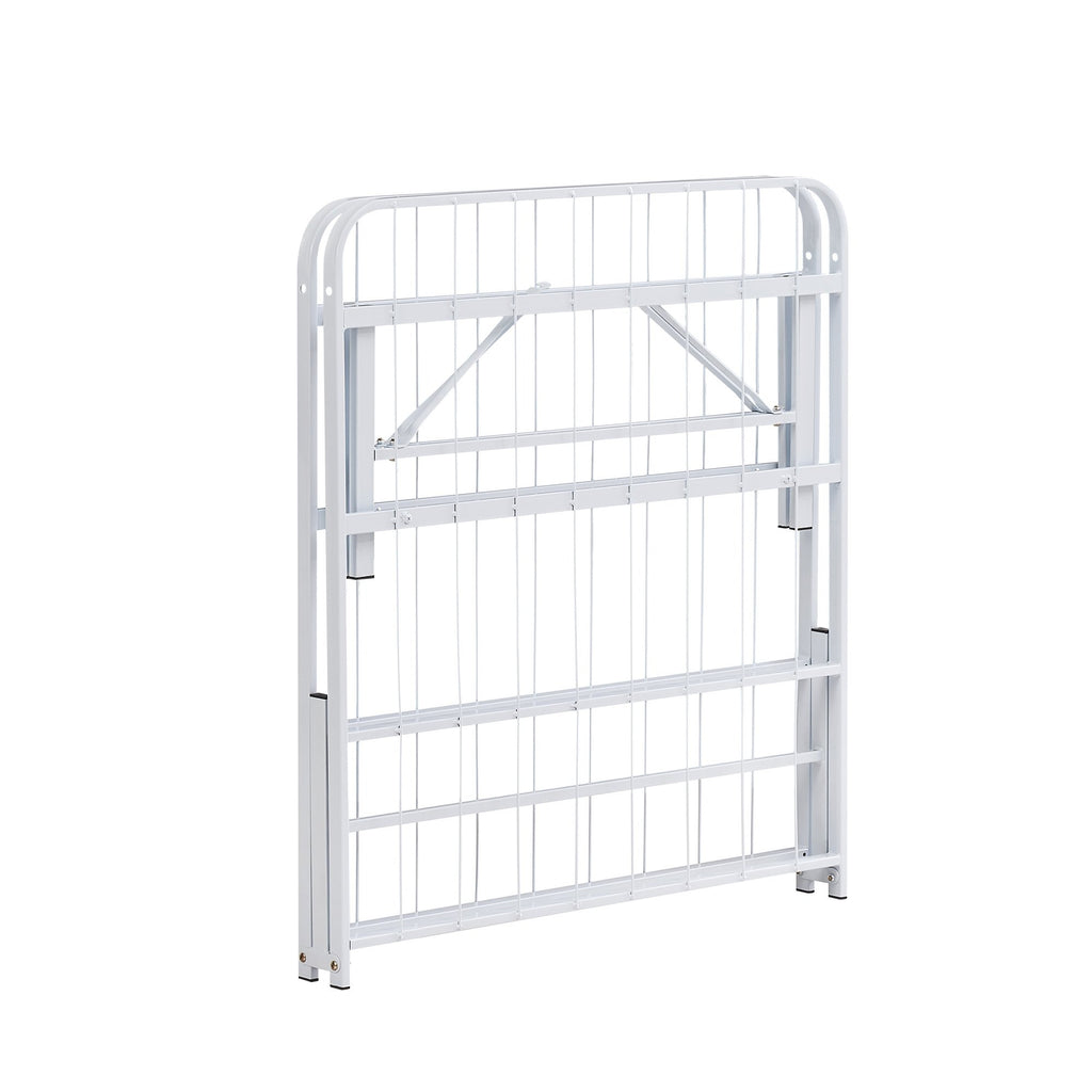 LETTO – Cama dobrável com estrutura metálica, compacta, fácil de montar