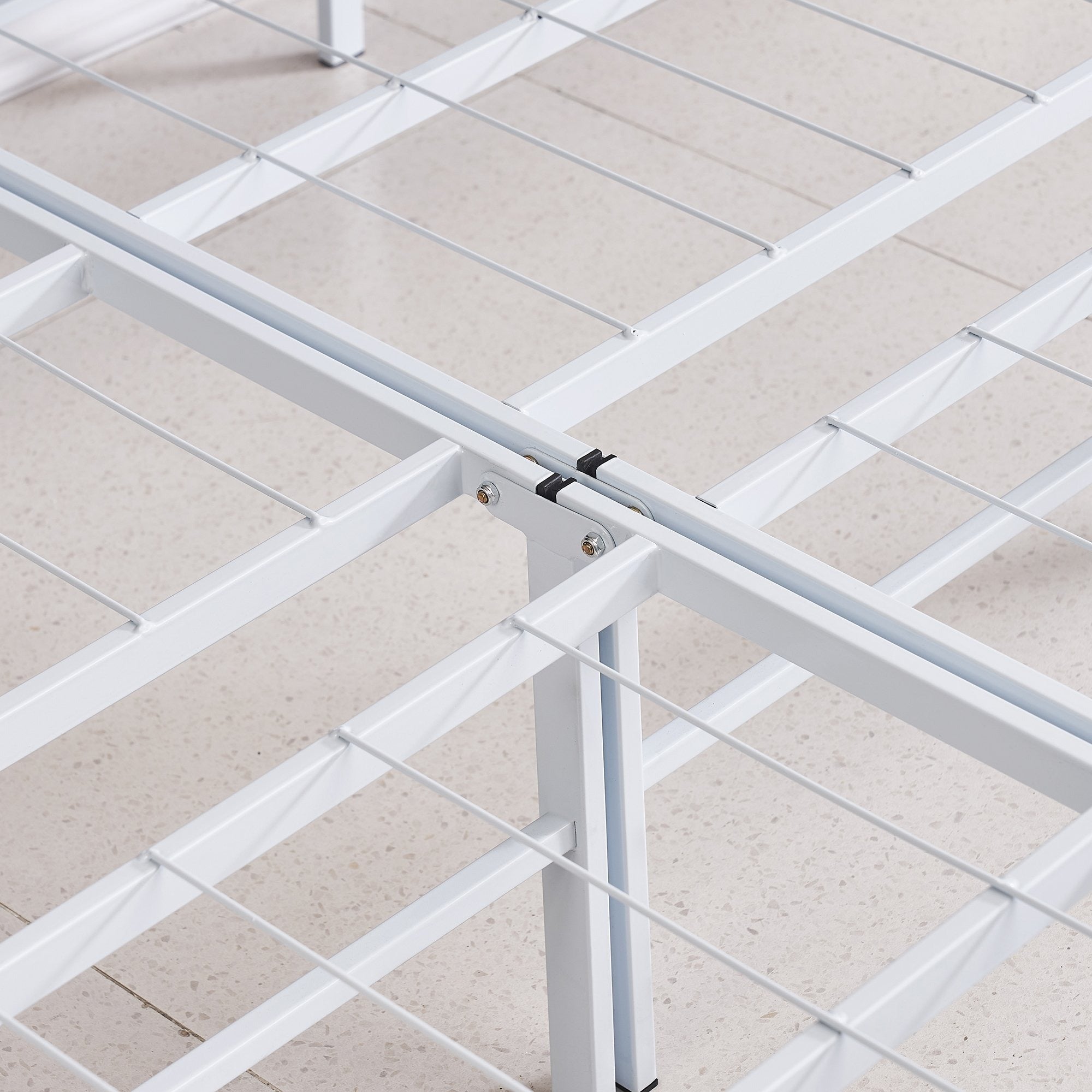 LETTO – Cama dobrável com estrutura metálica, compacta, fácil de montar