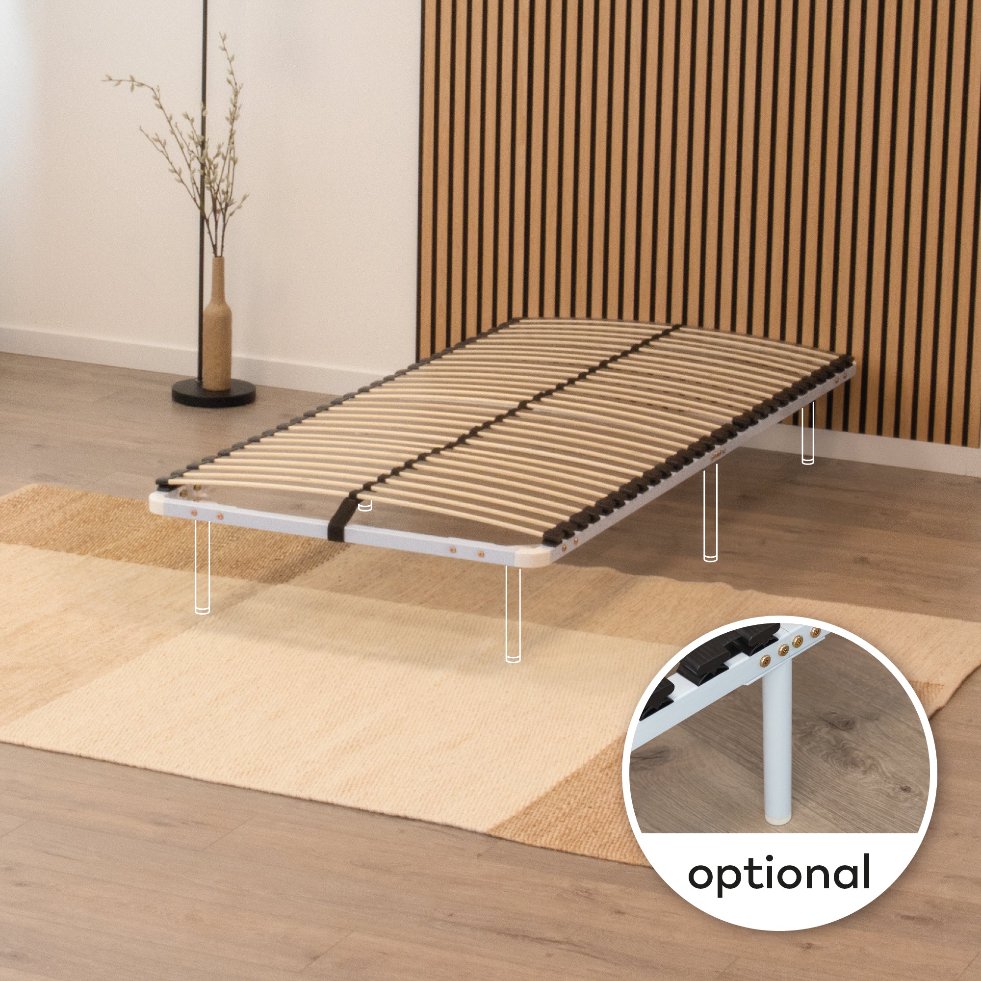 IF02 – Estrado ortopédico multilâminas com estrutura metálica reforçada – com ou sem pés