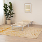 NAMARA – Cama com estrutura metálica e ripas amortecidas, arrumação 25 cm - Preto ou Branco