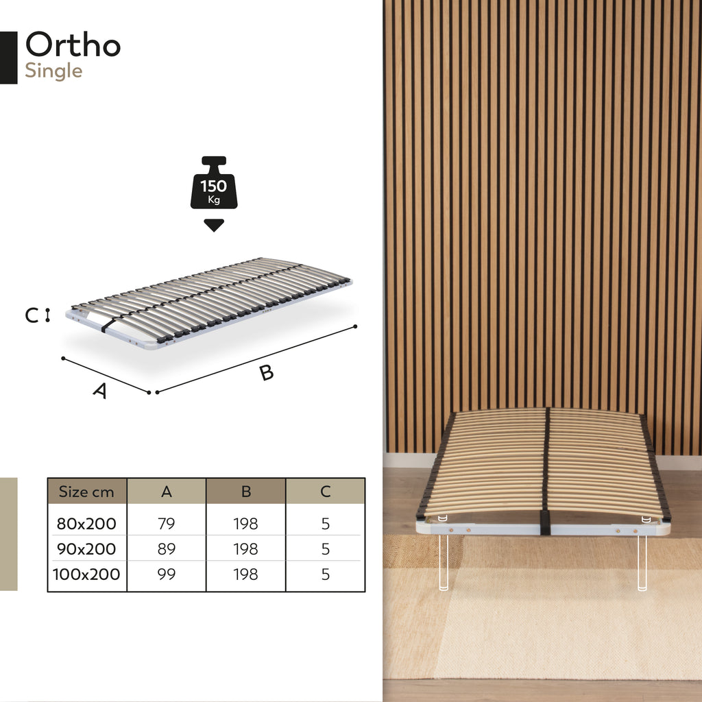 IF02 – Estrado ortopédico multilâminas com estrutura metálica reforçada – com ou sem pés